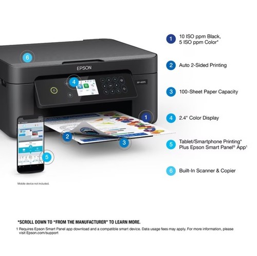 Wireless color printer 4205 - color,